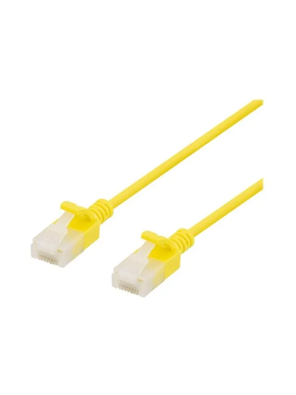 Deltaco patch cable - 50 cm - yellow - Gul - 0.5 meter