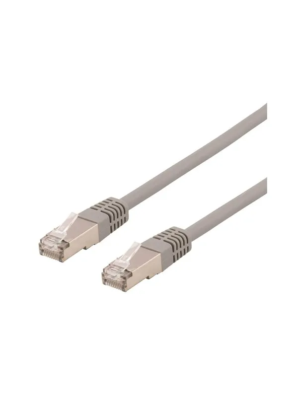 Deltaco patch cable - 1 m - grey - Grå - 1meter