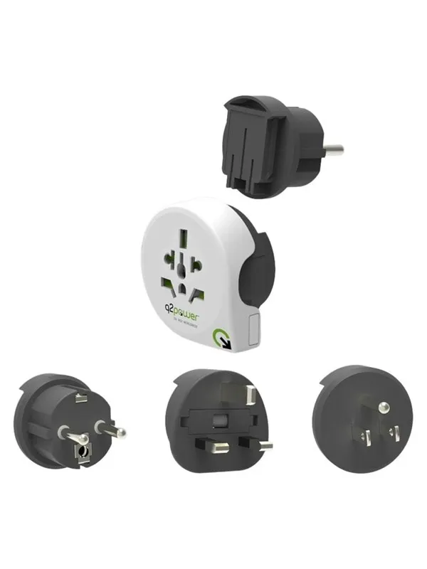 Q2Power Qplux World 3in1 Rejseadapter