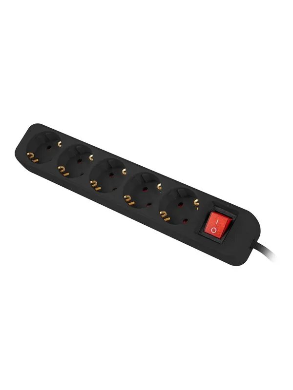 Lanberg PS1-05F-0300-BK - power strip - 2500 Watt