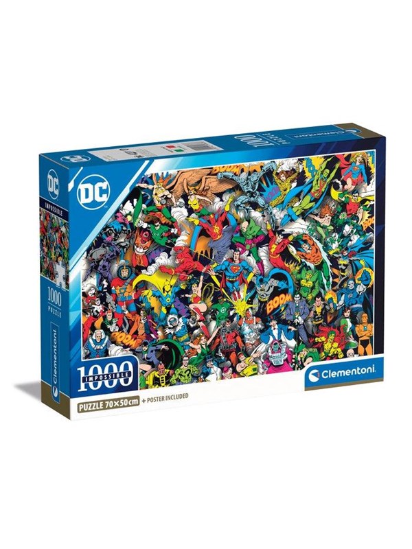 Clementoni DC Comics Justice League "Impossible" Challenge Jigsaw Puzzle (1000)