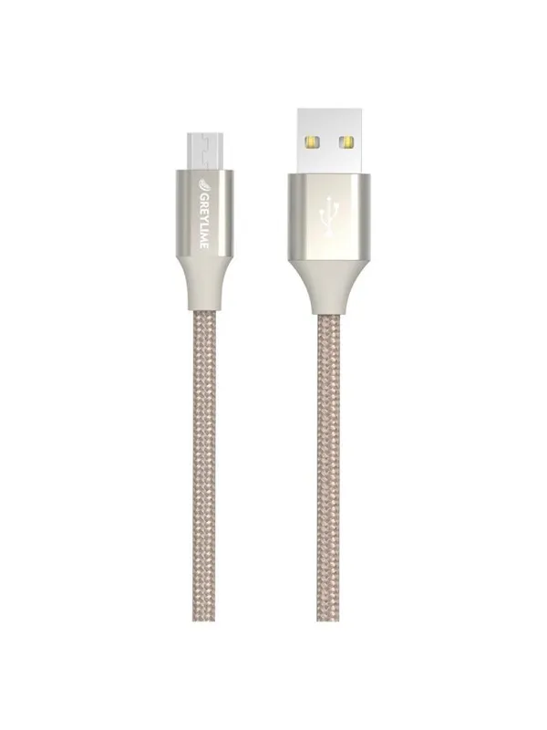 GreyLime Braided USB-A to Micro USB Cable Beige 1 m