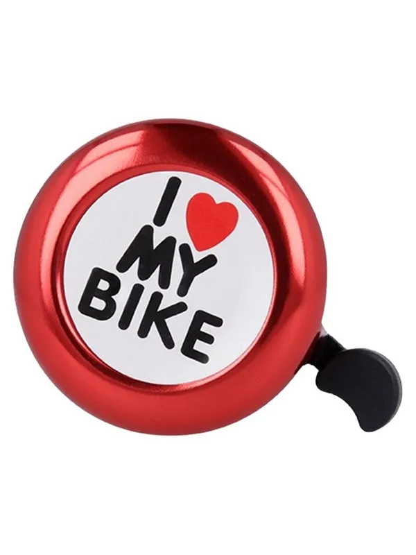 Forever "I Love My Bike" Bicycle Bell Red