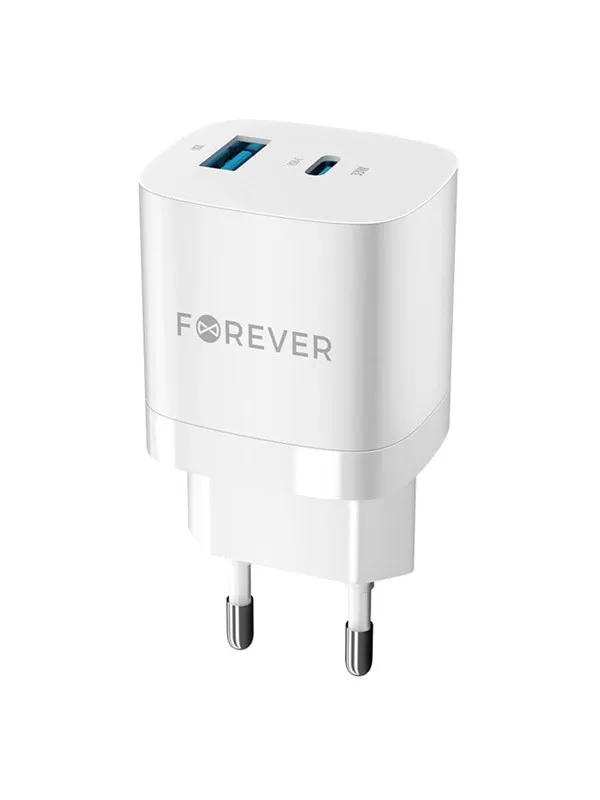 Forever 33W USB-C PD & QC GaN Wall Charger White