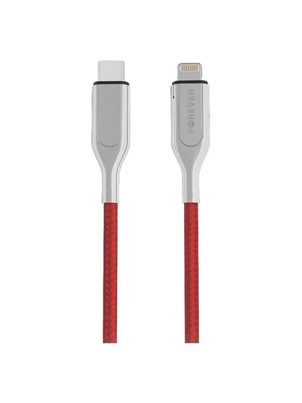 Forever Core 1.5m Mfi USB-C to Lightning Cable Red