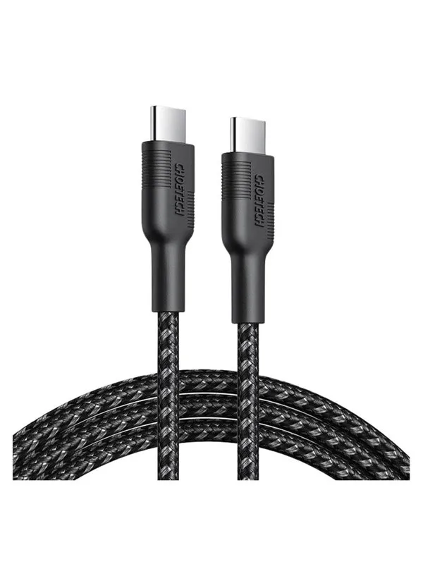 Choetech 1.2m USB-C - USB-C PD 60W Cable Black