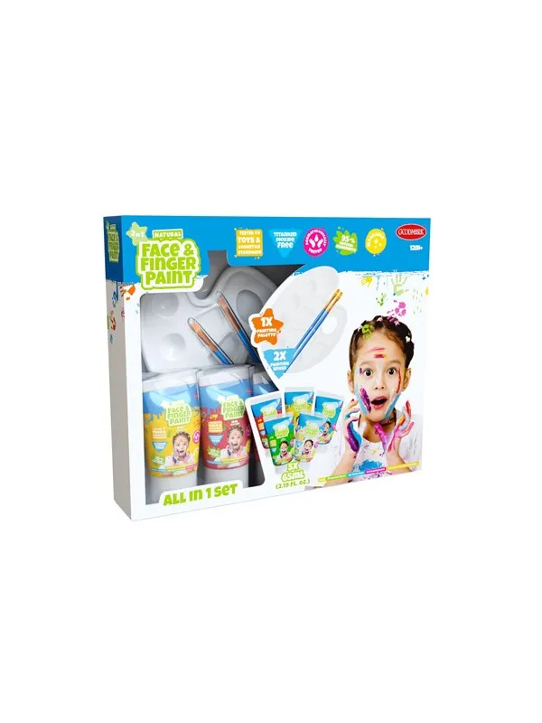 Natural Face & Finger Paint All in 1 Set