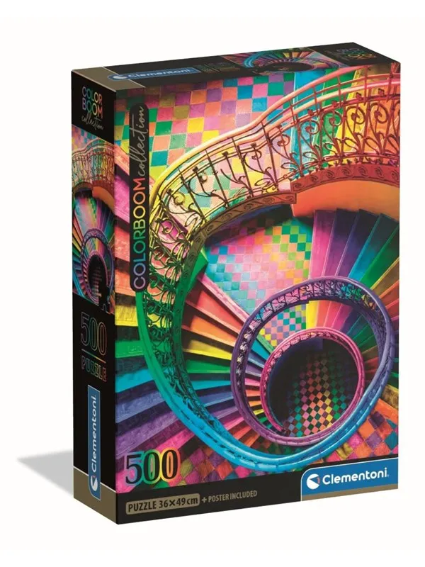 Clementoni Jigsaw Puzzle Compact Colorboom Stairs 500 pcs. Gulv
