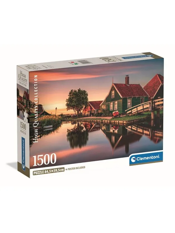 Clementoni Jigsaw Puzzle Zaanse Schans 1500 pcs. Gulv