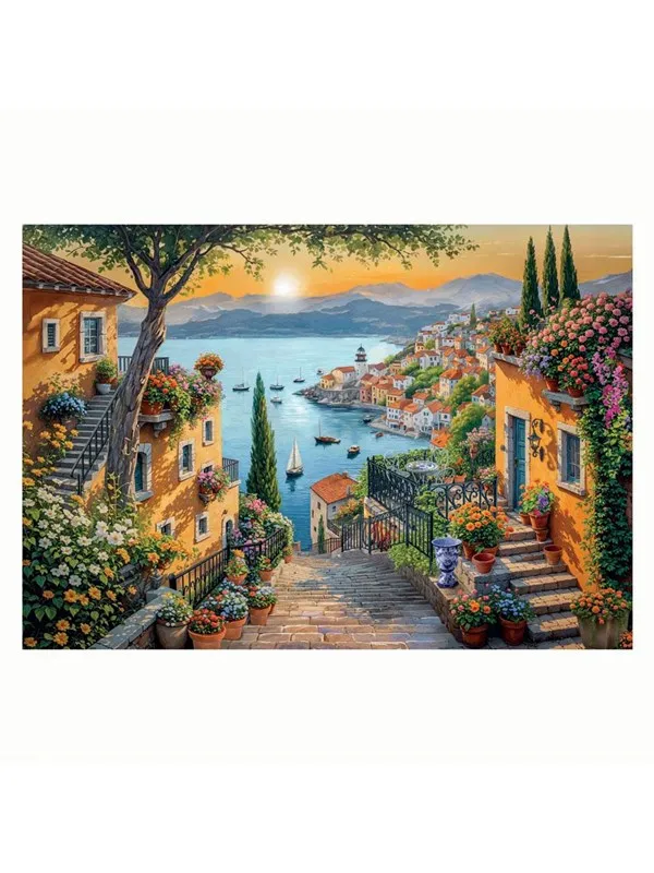 Clementoni Jigsaw Puzzle Art Stairs to the Harbour 1500 pcs. Gulv