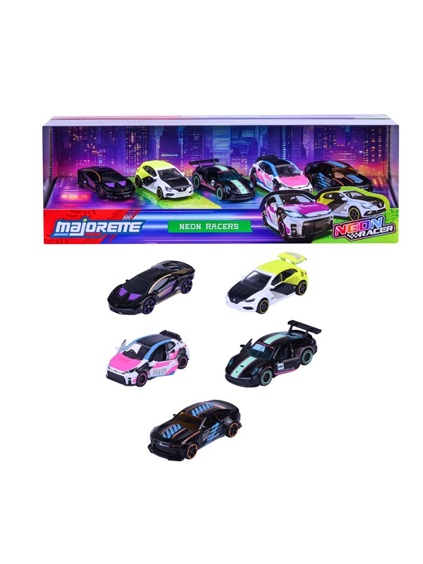Majorette Neon Racer 5 Pieces Giftpack