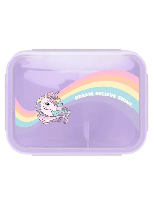 Tinka LUNCHBOX UNICORN LILLA  COOL SCHOOL