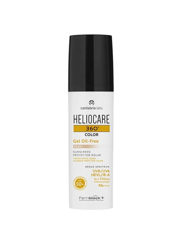 Cantabria Heliocare 360º Color, Color Pigments, Tan Activator, Sunscreen Gel, SPF 50+, 50 ml
