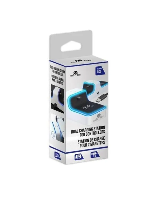 Trade Invaders Dual Controller Charging Dock (1 x 1M Type C cable included) - Wired - Sony PlayStation 5