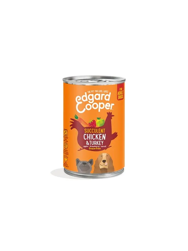 Edgar Cooper - Chicken & Turkey Adult Wet food 400 g