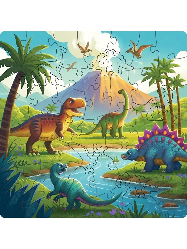 Ravensburger Dinosaurs, 44pc Wooden Puzzle