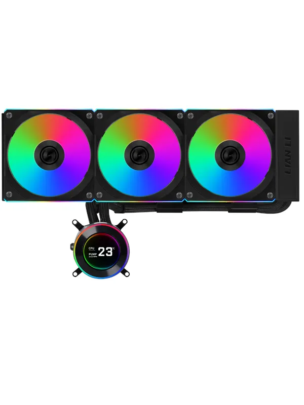 Lian Li Hydroshift II LCD-C 360CL Black - CPU Vannkjøling - Max 28 dBA