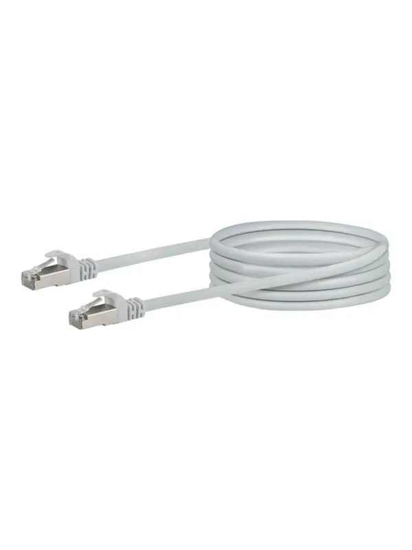 Schwaiger network cable - 50 cm - white - Hvit - 0.5m