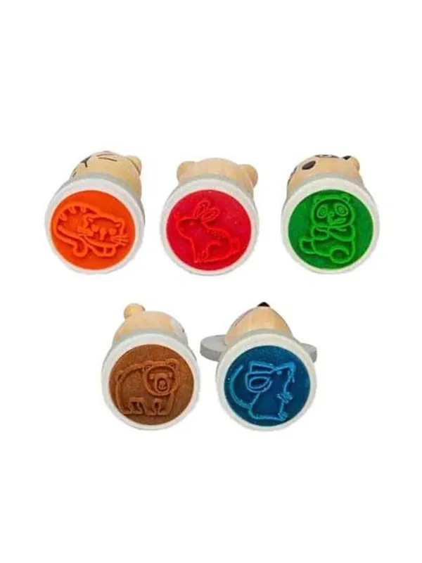 Bigjigs Wooden Stamps 5pcs.