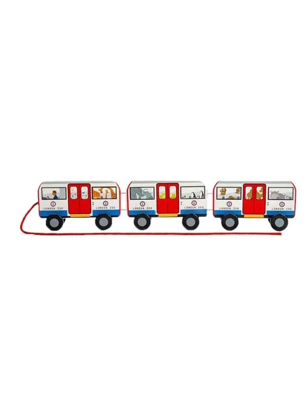 Bigjigs Wooden London Pull Bus