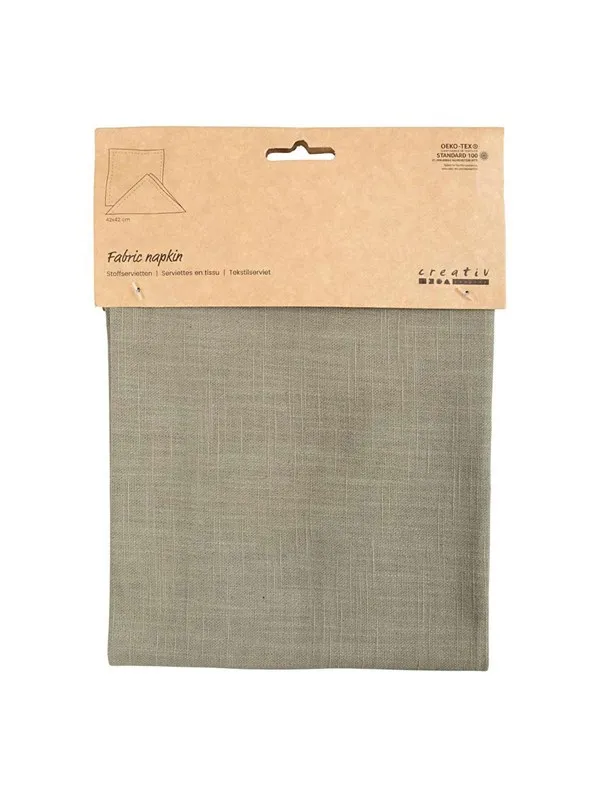 Creativ Company - Fabric Napkin Dusty Green 42x42cm