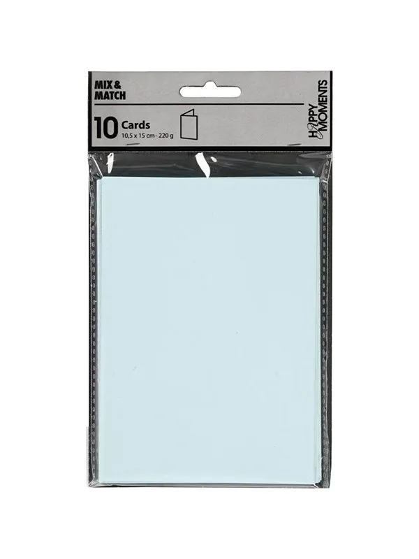 Creativ Company - Cards Light Blue 10.5x15cm 10 pcs.