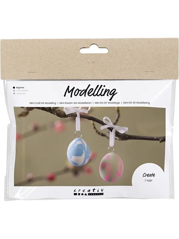 Creativ Company - Mini Hobby Set Modeling Marbled Eggs