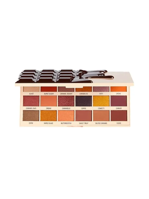Makeup Revolution I Heart Eyeshadow Palette Caramel Nudes Chocolate 18 Shades 18 g