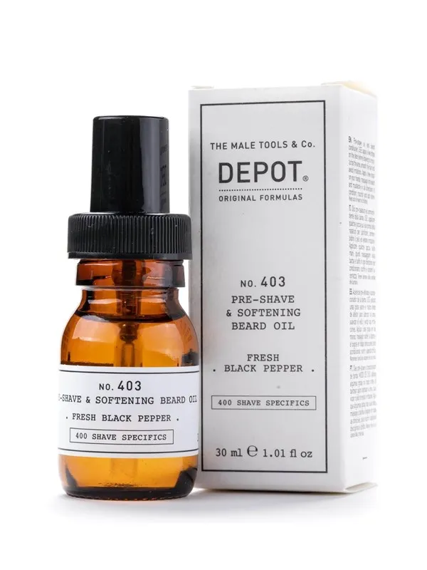 Depot 400 Shave Specifics No. 403 Fresh Black Pepper Softening Pre-Shaving Oil 30 ml