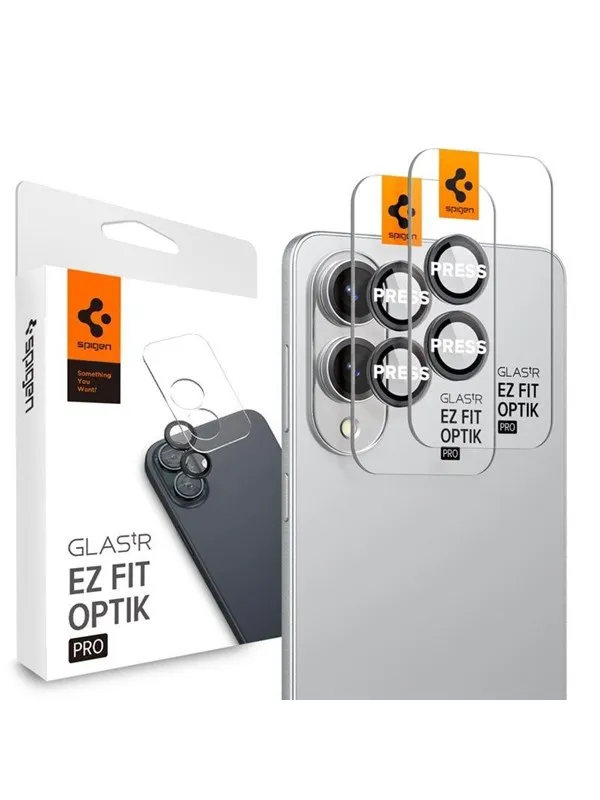 Spigen Glass tR EZ Fit Optik Pro HD 2 Pack - black - Samsung Galaxy S25 Edge