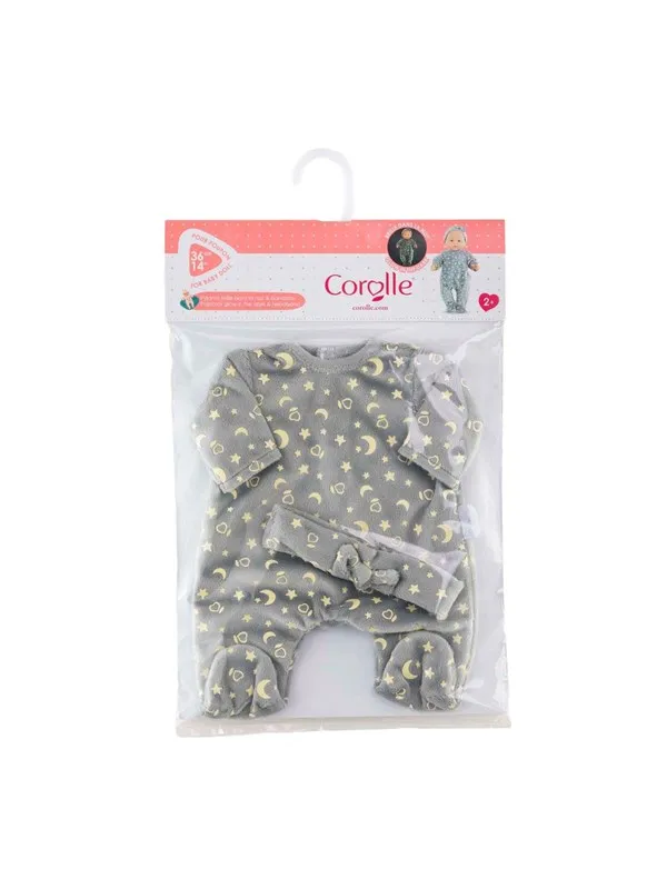Corolle - Dolls Pyjama Glitter in the Dark and Headband 36cm