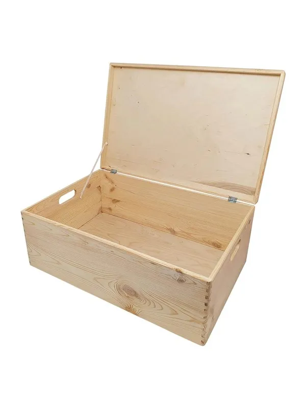 Playwood - Pine Storage Chest with Hinged Lid (40x30x23cm)