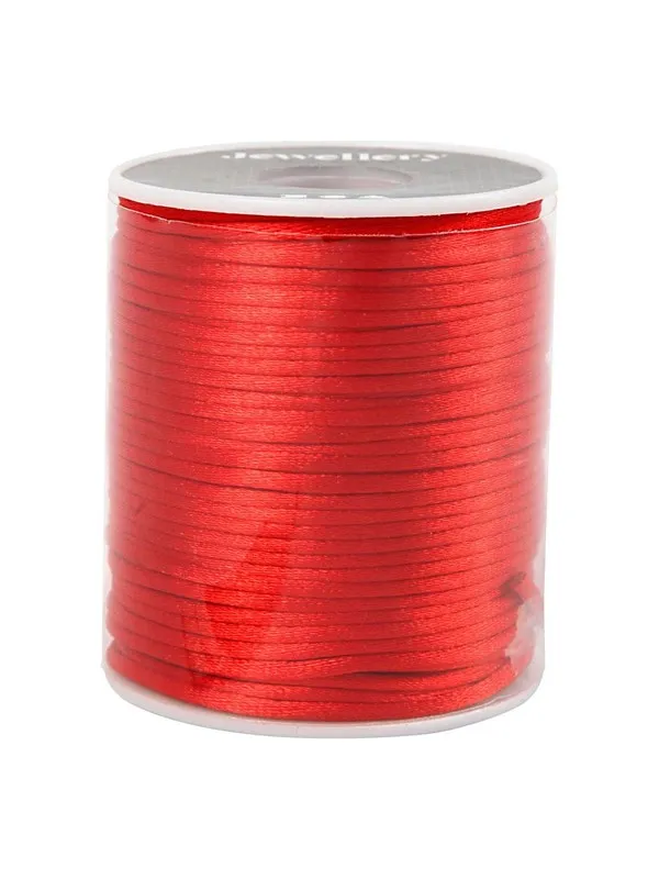 Creativ Company - Satin cord red 50m