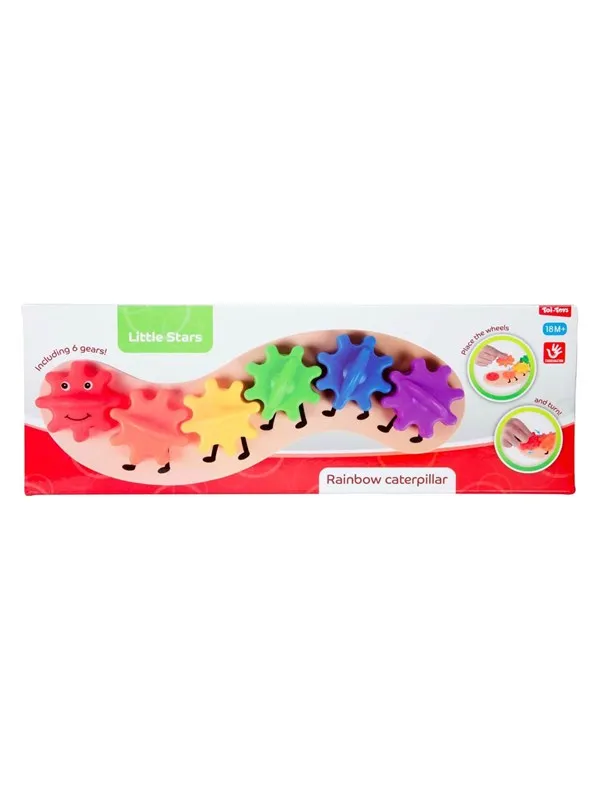Toi-Toys - Little Stars Baby Caterpillar with Spinning Gears