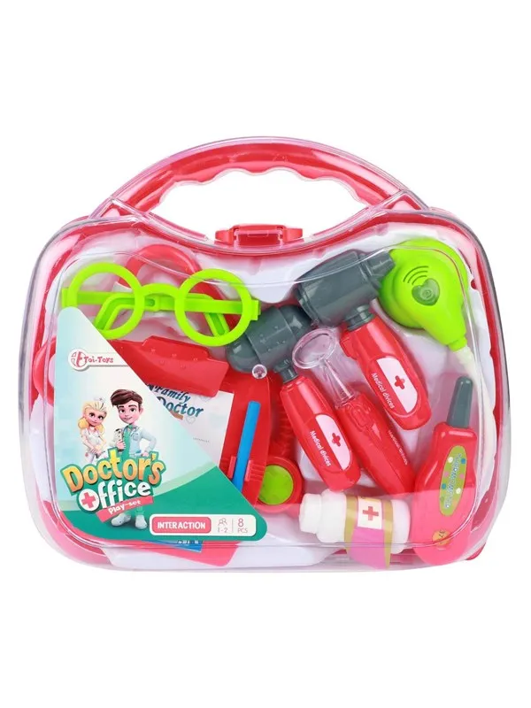 Toi-Toys - Doctor's set with Stethoscope in case 8 pcs.