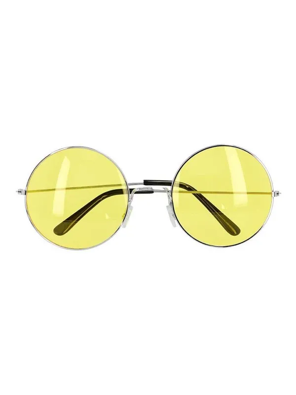 Boland - Party glasses Hippie XL Yellow