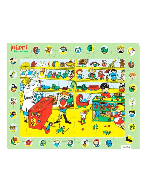 Barbo Toys Pippi Longstocking - Thingfinder - Frame Puzzle 24 Pieces