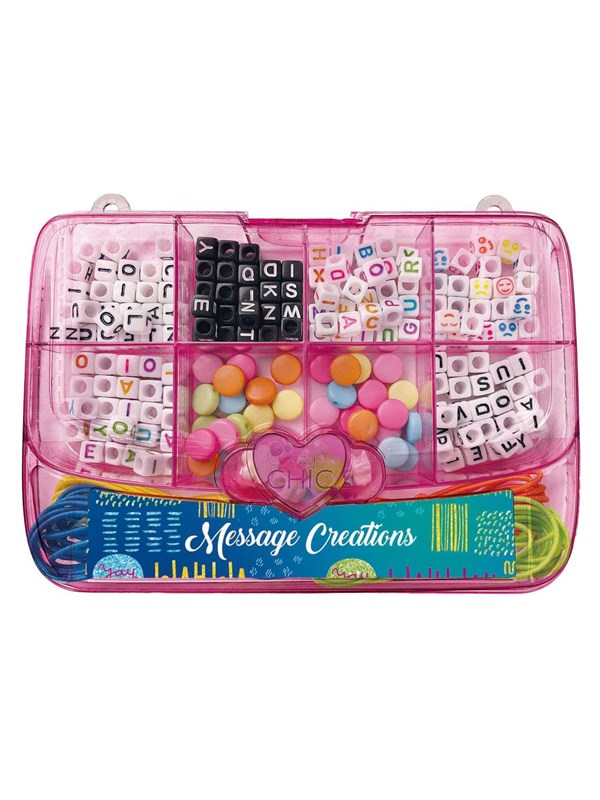 Clementoni - Crazy Chic Jewelry Making Beads Set in Storage Box Pink