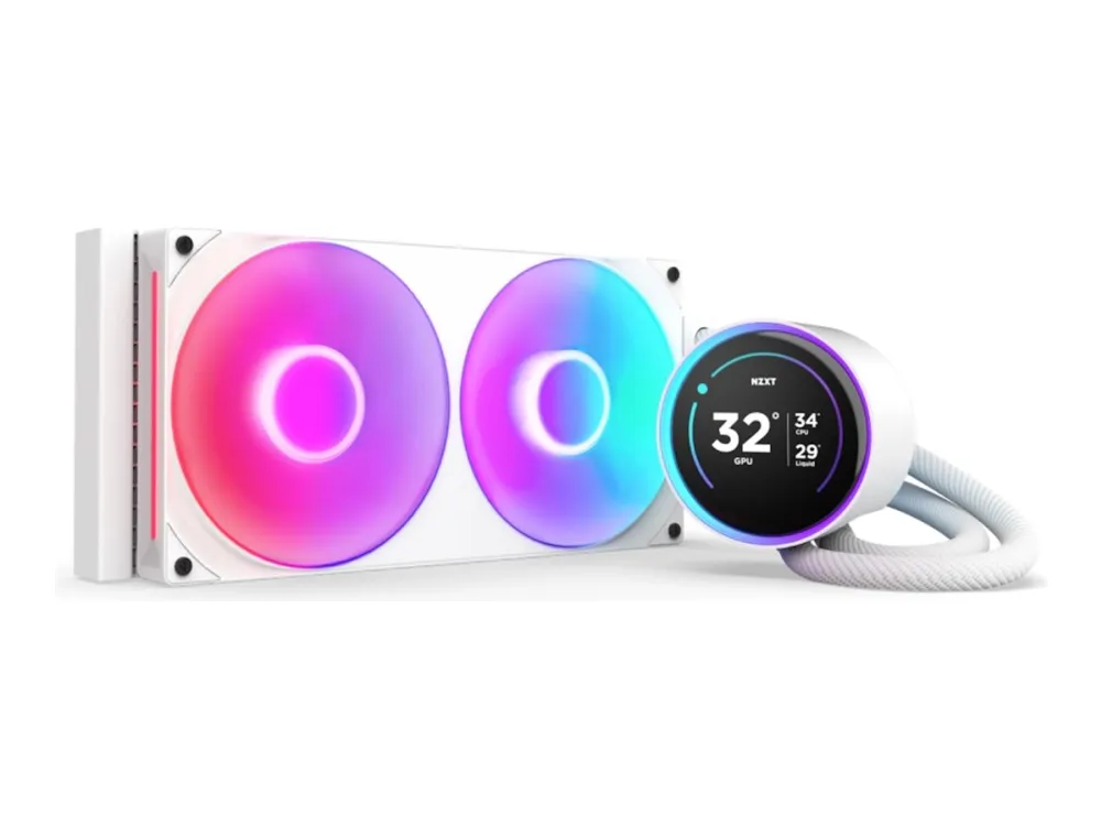 NZXT Kraken Elite RGB V2 280 (2024) - Hvit - CPU Vannkjøling - Max 30 dBA