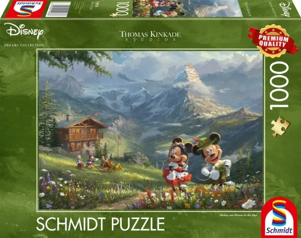 Schmidt Thomas Kinkade Disney Mickey & Minnie In The Alps 1000pcs Gulv