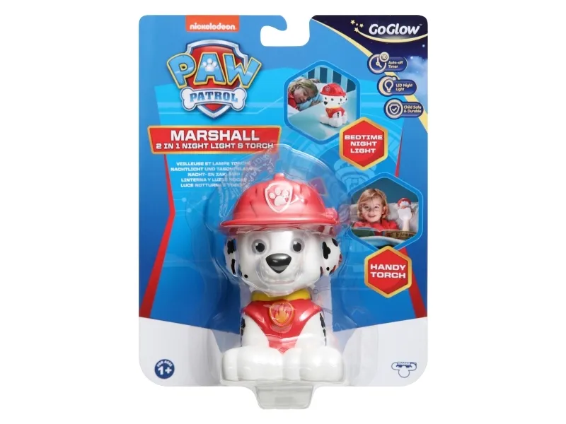 Paw Patrol Marshall Bedside Night Light and Torch Buddy