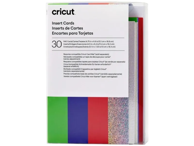 Cricut Rainbow Scales Sampler - insert card set - 30 pieces