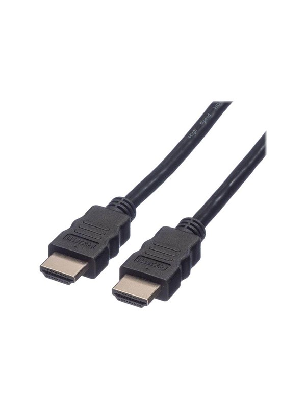 Roline HDMI HS Cbl.+Eth.. M/M. blk. 1.5m