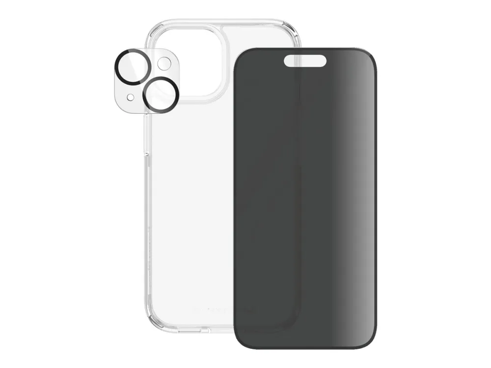PanzerGlass Privacy 3-in-1 Pack iPhone 15