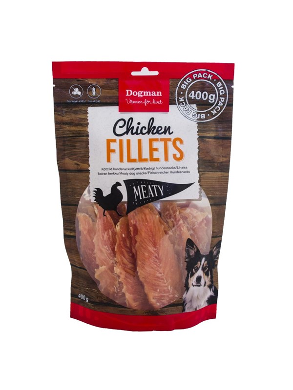 Dogman Meaty Chicken Fillets Dog Treats 400g