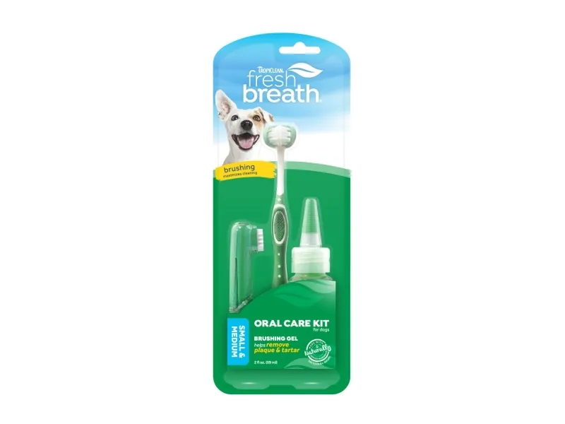 Tropiclean Fresh Breath Oral Care Kit for Large Dogs 59ml