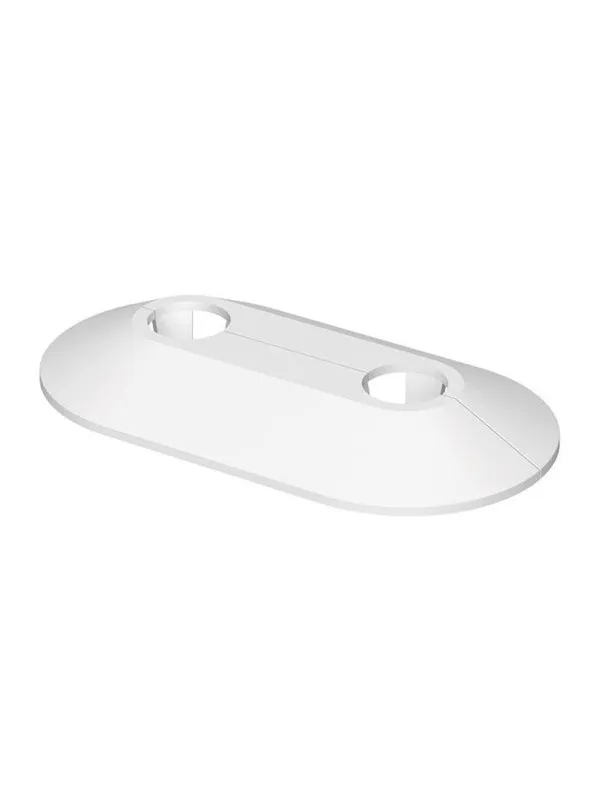 Flamco Pipe rozette white snap-on 16mm double