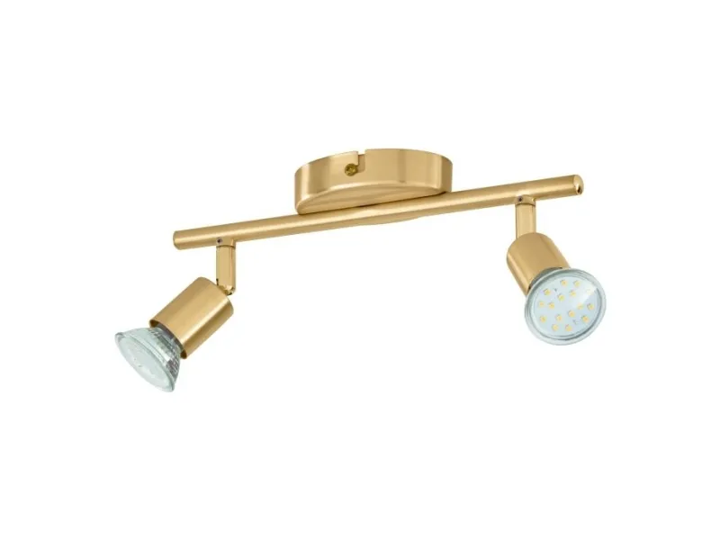 EGLO BUZZ LED spot rail 2L brushed brass