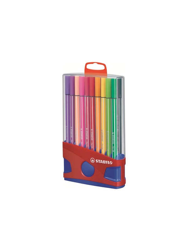STABILO Pen 68 - Felt-tip pen - ColorParade - Set of 20 - Red