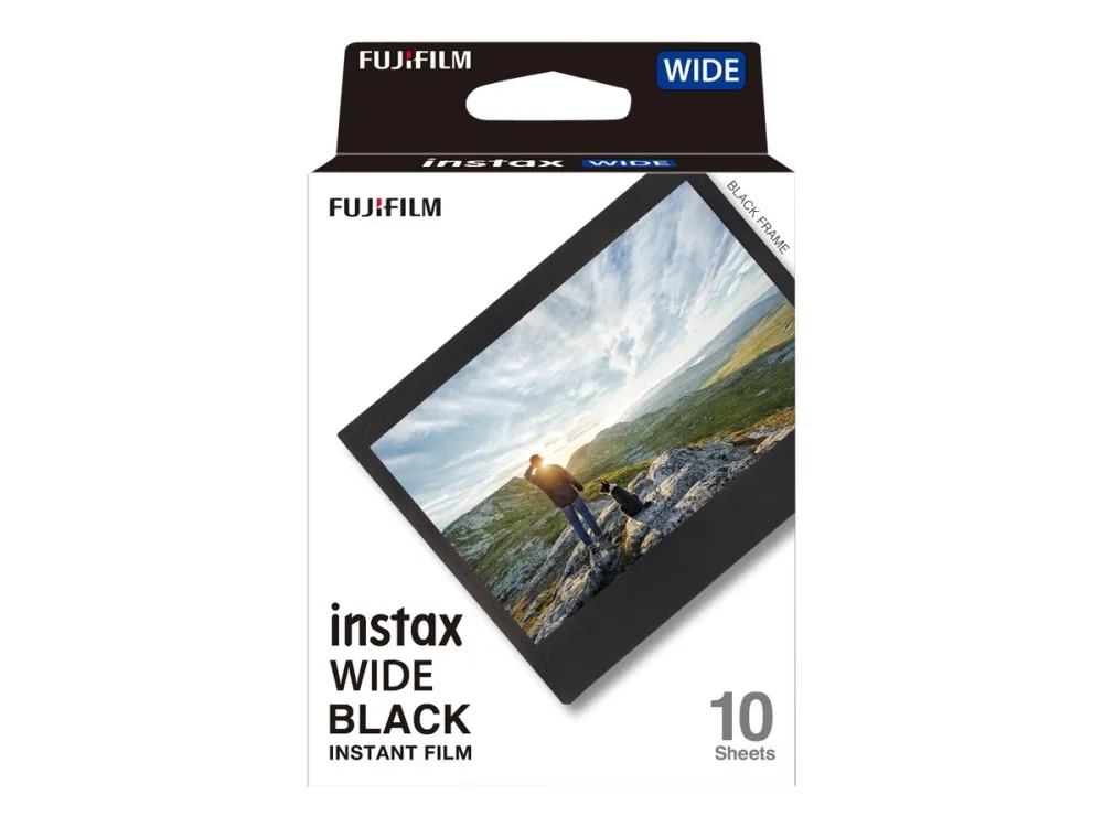 Fujifilm INSTAX Wide Film - 10 Shots - Black frame